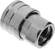 DECOMELODY Pressure Washer Adapter Set 1/4'' Thread 5000psi High Pressure Washer Hose Nozzle Leakproof Silver