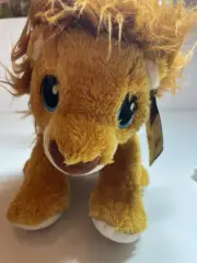 NWT Build-A-Bear Workshop “Lyons Lion 2” Small 10” Plush w/ Blue Ace of Spades