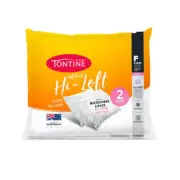 2PK Tontine White Hi-Loft Euro Sleeping Cushion Pillow Rectangle Home Bedding