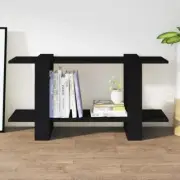 Black Engineered Wood Book Cabinet 100x30x51 cm Modern Storage Solution