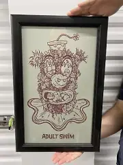 Adult Swim - Aqua Teen Hunger Force - Clown Face Exclusive Poster (FRAMED)