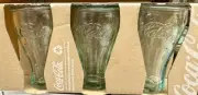 6 Pack Mini Coca-Cola Genuine Coke Drinking Shot Glasses 3.25" Coke Collectible