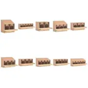 Chicken Nesting Boxes 4 Compartments Hen Laying Nest Solid Wood Pine vidaXL