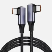 20V 5A Double Elbow PD 100W Fast Charging Cable USB C to USB Type C Data Line