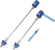 Totority 1Set Professional Bike Locking Skewer Quick Release Lever Durable Theft Replacement for Road Mountain Folding Bikes Portable Outdoor Cycling Accessory