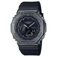 在飛比找蝦皮商城優惠-CASIO卡西歐 G-SHOCK酷炫黑色雙顯錶/GM-210