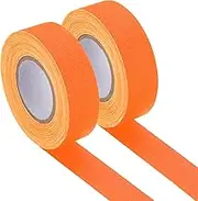uxcell Glow in The Dark Gaffers Tape, 0.8 Inch x 65.6 Feet Colored Cotton Glow Tape Markers Fluorescent Glow in The Dark Tape Stickers for Party Decorations, Orange