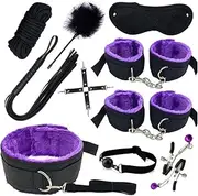 Bed Restraint Kit for Couples Under King Bed Sex Bondage Restraints for Adult Couples Submissive Bondaged Restraints Sex Set for Bed Bondaged Bed Frame Straps Sex Handcuffs Toys Women Sweater-10pcs