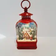 Led Musical Endless Snowglobe Santa On The Farm New With Box