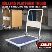 330 lbs Capacity Hand Truck Folding Platform Cart Moving Trolley Dolly Luggage