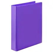 Marbig Clear View Insert Ring Binder Folder 2D 38mm A4 Purple Box 12