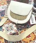 Vegan Leather Crossbody Straw Bag w/ Strap “Cassidy Raffia” By AHDORNED Org $98