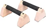 Push Up Bars for Men, Push Handles Parallettes Bar, 2X Workout Equipment, 11.81 inches Home Gym Accessories with Wooden Grips Strength Training And Calisthenics