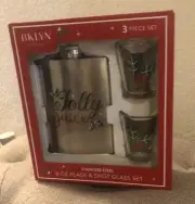 Flask and shot glass set