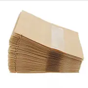 30x40cm Kraft Paper Stand Up Zip Lock Resealable Window Pouches Heat Seal