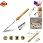 Lightweight 1/2 Inch Bowl Gouge with Beech Wood Grip - Top Quality Turning Tool