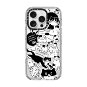 iPhone 16 Pro Clear Case MagSafe Compatible MEOW! MEOW! MEOW!