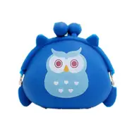 4 Pcs Candy Owl Wallet Silicone Small Pouch Cute Coin Purse for Girl Key Rubber Wallet Children Mini Animal Case Storage Bag