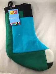 Lego Stocking Blue, Green, Black, and White