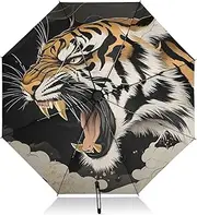 [PDZRMY] UV Protection Travel Umbrella Big Cat Clouds Compact for Rain and Sun - Auto Open and Close UPF 50+ Windproof Portable 46” Sun Umbrella for Women and Men