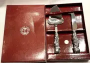 ARTHUR COURT Apple Design Cheese Slicer + Knife Server Set Of 2 New In Box