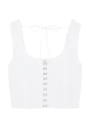 Free People Amelia Cotton Corset top - White - XS XS