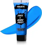 YBUETE Blue Face Body Paint Set, Professional Paint Set for Halloween Cosplay Costume Party, Full-coverage Multi-Color Cream Makeup Blendable Set for Adults Halloween Cosplay SFX Makeup Paint