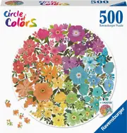 Ravensburger Puzzle 500pc - Circle of Colours Flowers