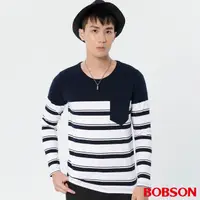 在飛比找PChome24h購物優惠-BOBSON 男款條紋上衣(37013-53)