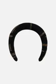 PADDED HEADBAND SOLID BLACK