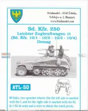 FRUATL050 1:35 Friulmodel Track Link Set - Sd.Kfz.250 Half Track Sd.Kfz.10/1