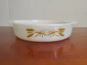 Vintage Fire King Anchor Hocking 450 Wheat Pattern 8" Casserole Baking Dish USA