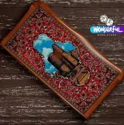 Wooden Backgammon Traditional Turkish Oriental Board Game Нарды Nard Backgammon