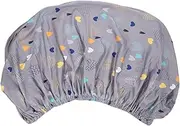 CHICAMPERA Bassinet Mattress Cover Removable Crib Mattress Pad with Elastic Design Soft and Skin Friendly Changing Table Cover Cute Print Heart Grey Fits Bassinets and Cradles