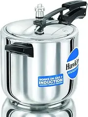 [HAWKINS] Stainless Steel Induction Compatible Pressure Cooker, 6 Litre Capacity, Silver