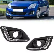 Pair LED DRL Daytime Running Light cover For Suzuki Swift 2014 2015 2016 New (for: Suzuki)