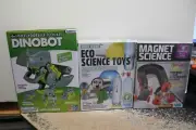 3 Science kits--Eco Science Toys; Magnet Science; DIY Dinobot NEW