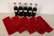 Coca Cola 5 Athens 2004 Olympics Bottles Ltd Edition of 5000 Bottles w/Red Bags