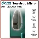 Teardrop Shape LED Mirror GOLD Dimmable Touch Sensor Irregular Backlit Mirror
