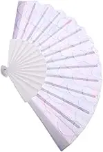 Oxford Cloth Portable Handheld Fan Lightweight Foldable Decor Fan for Parties Weddings Home Decor Unique Creative Design for Versatile Use