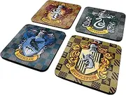 Harry Potter Shields Coaster Set - 4 Pieces