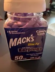 Mack'S Ultra Soft Foam Earplugs, 50 Pair 33Db, Beige - Ear Plugs for Sleep