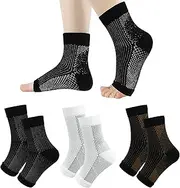 ROMOLY Compression Socks, 3 Pairs of Premium Compression Socks, Perfect for Athletes, Improving Blood Circulation, Prevention of Injuries, Effective Pain Relief, Breathable and Comfortable