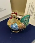 Estee Lauder 'Bejeweled Rooster' Solid Perfume Compact