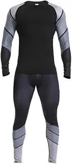 Men's Compression Shirts and Pants Set, Moisture-Wicking Workout Base Layer, Lightweight Thermal Underwear Running Athletic Gym Sports Tight