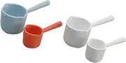 LABRIMP 4pcs Mini Plastic Spoon Household Kitchen Baking Utensils for Dry Ingredients Milk Powder Random