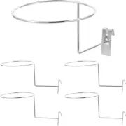 5 Pcs Hat Rack Fitness Pegboard Displays in Chrome Retail Grid Wall