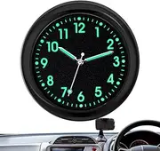 Car Dashboard Clock, Glowing Small Analog Clock, Quartz Automotive Replacement Clocks, Stick On Clock for Car Dashboard, Sticky for Vehicle Automotive Yongbao