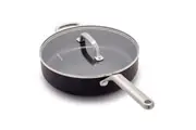 GreenPan Omega Series Covered Non Stick Skillet 28cm 4.24L Home Kitchen Cookware