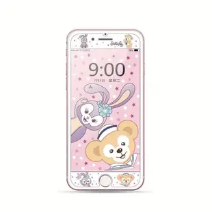 熱銷 卡通 可愛 透明 kikilala 雙子星 iPhone7/8 plus鋼化玻璃貼膜 手機螢幕保護貼膜 6splu